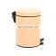 Simple pedal waste bin plastic dust bin with colorful lid for bathroom