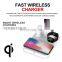 Qi Fast Wireless Charger,4-in-1 Foldable Usb Rechargeable Desk Lamp,Level 3 Dimming,For Smart Watch Mobile Phones