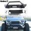 MAIKER Black Front Bumper Winch Plate Bull Bar Protector for Jeep Wrangler JK 4x4 Accessories
