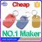 Cheap 13.56mhz mifa 1k plastic nfc tag keychain multi-color access key tags rfid