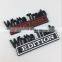 Chrome 3D Vehicle Customized Letter Gelatin Sponge Zinc Alloy Car Emblem Badge