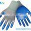 White Nylon Blue Nitrile Coated Work Gloves Cheap