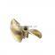 Customized CNC machining 2 blade bronze brass ship propeller