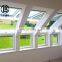 aluminum skylight Top hung window luxury rainproof side hung window