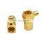 SMB female right angle connector,straight for B2/RG402/RG40 cable connector gold plated