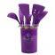 Silicone Cooking Utensil Set 12 Pieces Silicone Kitchen Utensil Wooden Handles Kitchen Spatula Sets with Holder