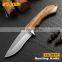 DIY gift fixed blade knife carries outdoor wooden non-slip handle straight knife