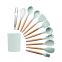 12 Pieces In 1 Set Silicone Kitchen Accessories Cooking Tools Kitchenware Cocina Silicone Kitchen Utensils With Wooden Handles