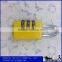 yellow colorful 3 dial digital hardened combination lock for cabinet