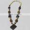 Antique tribal kuchi bone jewelry horn carved necklace