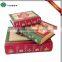 New style fake book shaped decorative christmas gift box customized