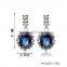 2016 Hot Sell Blue Crystal Drop Earrings For Wedding