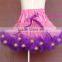 Novetly halloween party light up girl tutus, purple black soft chiffon girls led pettiskirt, whosale holiday kids dress costume