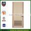 economic white color simple new design wooden flat exterior louvered door on sale