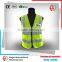 High Visibility Construction Traffic Green Zipper Mesh Safety Reflective Vest