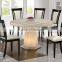 Marble Dining Table Wooden Chair Glowing Table Stand