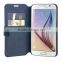 Excellent OEM Facoty Cellphone Wallet Cases for Samsung S6 edge with Two Card Slots
