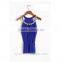 Latest fashion design OEM High quality knit straight slim pretty sleeveless pink women tops