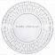6'' Plastic Clear Seashell Plate