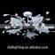 irregular sheet transparent glass ceiling lamp with candle bulb Chinese lighting fixtures