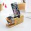 BST Wood Bamboo Charging Dock Station Charger Stand Holder For Apple Watch &for IPhone and Other Smart