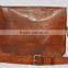 Real Goat Leather Vintage Messenger Shoulder Bag Cross Body Satchel Sling Briefcase Bag