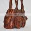 Real Leather Handmade Satchel Sling Briefcase Leather Bag
