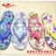 Woman water transfer printing slipper
