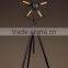 Big Industrial Fan Floor Lamp RH Retro Creative Tripod Standing Lighting for Castle Decorative
