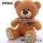 hot soft bow brown plush teddy bear