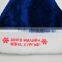 Bule Fleece Santa Hats
