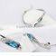 Latest design hot sale 2015 trends plated pure silver bracelet