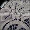 2015 hottest sale grey color floral design nylon spandex lace fabric for lace dress 3049
