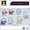High quality fashion lady metal foldable handbag hanger with red cat
