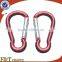 chinese manufacture OEM aluminium spring snap hook shaped carabiner                        
                                                Quality Choice