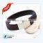 Alibaba wholesale flat leather bracelet for ladies with charming clasp