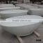 Oval bathtub free standing sitting bath tub,acrylic solid surface bathtub