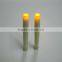 Cheap Thin Wax Coating 2AA Battery Operated Taper Candles