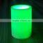 4 inch flameless color changing pillar glittle led candle for bar or party