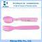 Customized Logo Children Baby Plastic Spoon And Fork Set With Box