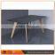 Top Quality Wooden Dining Table With Tempered Glass Top Designs