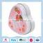 Sweet heart shaped gift tin box for wedding candy