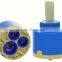 cartridge shower mixer valve in transparent, blue, green, all colors