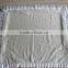 High Quality Handmade Wool Blanket with polyester ruffles /cashmere pillow