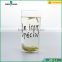 supply round decal glass drinking cup for juice