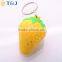 >>>2016 Creative Hot Sale Wholesale LED Light Strawberry Keychain Fashion Key Ring For Children Gift/