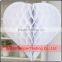 Mixed sizes White tissue paper honeycomb balls Wedding Birthday party Hanging decoration