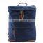 Washed Canvas Fashion School Bag Weekend Leisure Rucksack
