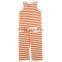 KAIYO OEM service knit fabric childrens boutique clothing striped rompers for baby newborn clothes Baby onesie wholesale