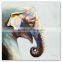 ROYI ART Cat and Dog Modern Oil Painting with stretchered frame Wholesale